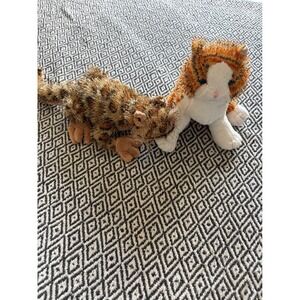 Ganz Webkinz Signature Leopard Gecko Striped Cat Bundle NO CODE
